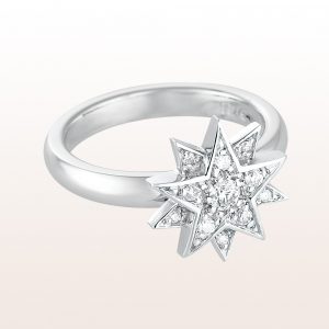 Ring "Gisela" with brilliant cut diamonds 0,20ct in 18kt white gold
