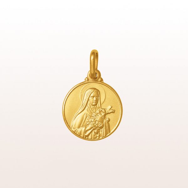 Pendant "Hl. Therese von Lisieux" (engl. Saint Thérèse of Lisieux) in 18kt yellow gold